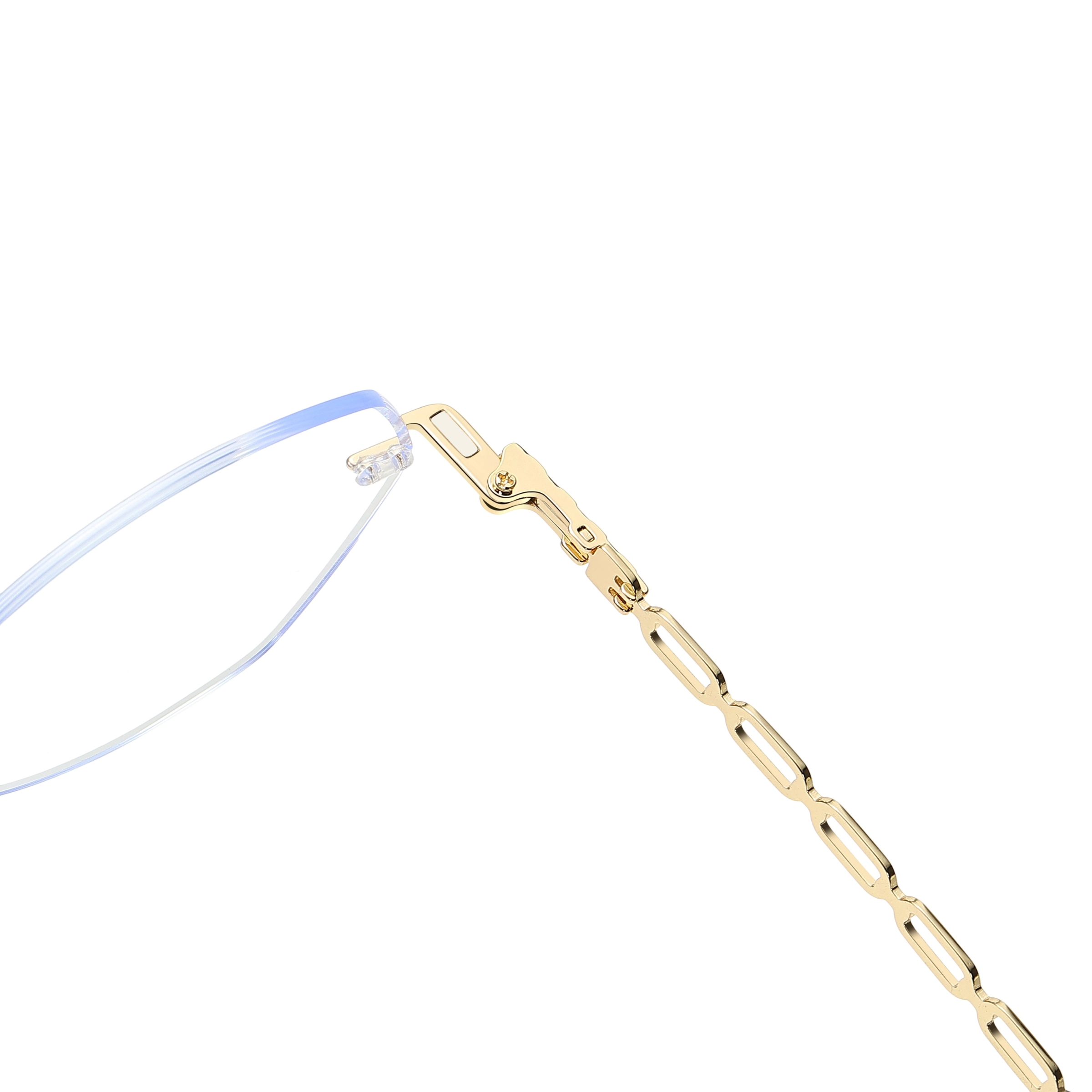 Abina-Rimless prescription optical glasses for women with magnetic polarizing lens set-7212