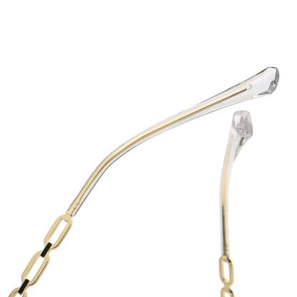 Abina-Rimless prescription optical glasses for women with magnetic polarizing lens set-7212