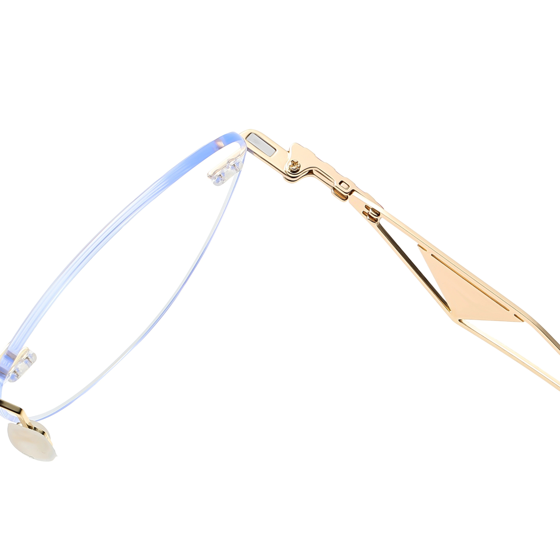 Adalia-Rimless prescription optical glasses for women with magnetic polarizing lens set-7211