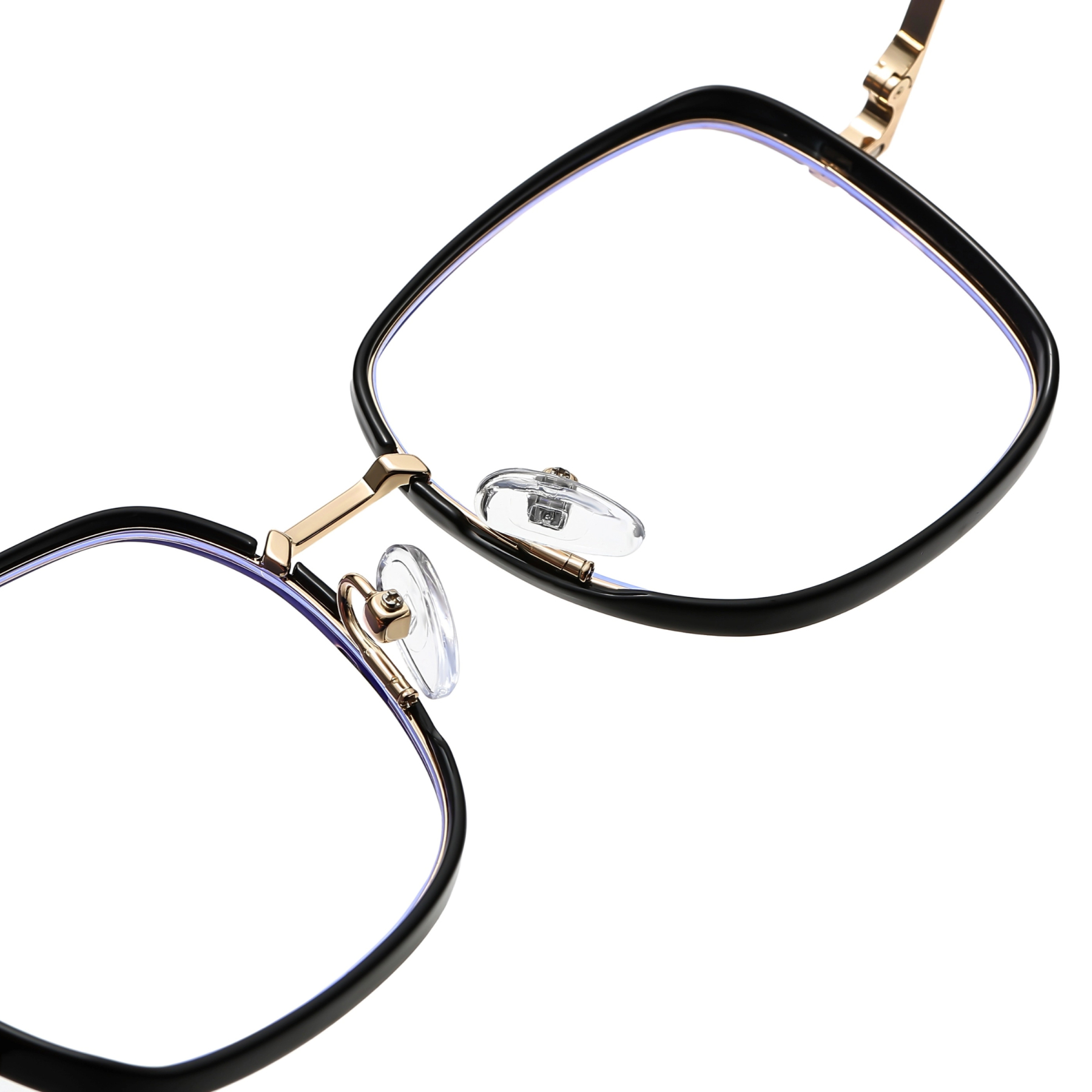 Alison-Square fullrim polarized magnetic prescription glasses include night vision lenses-Glasses Magic