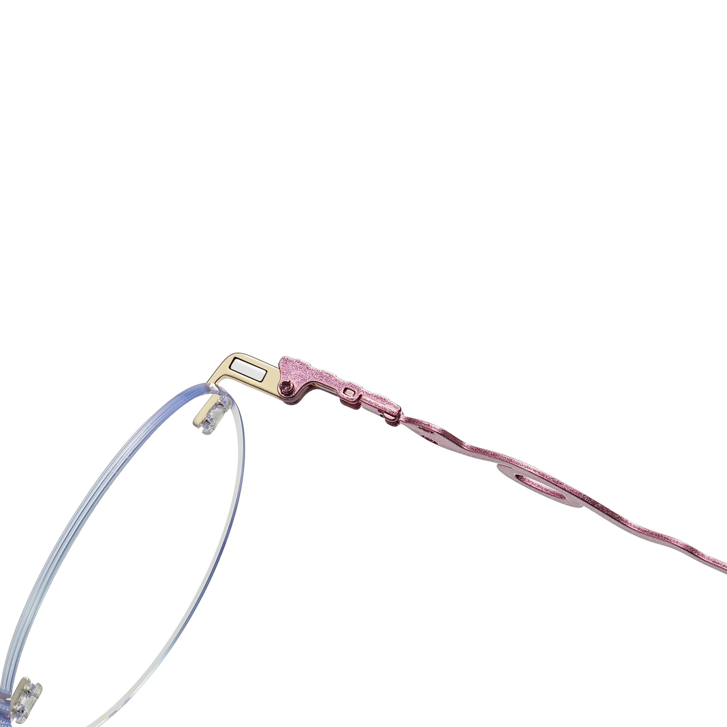 Alicia-Women's rimless magnetic polarizing glasses are available with prescription lenses-7209