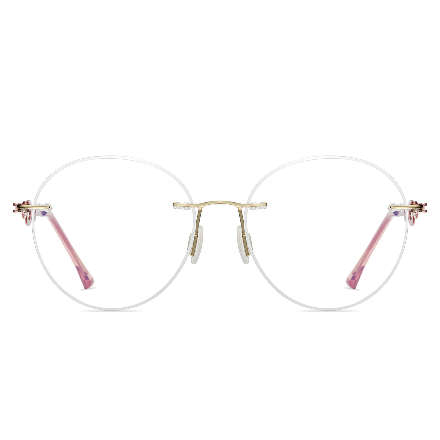 Alicia-Women's rimless magnetic polarizing glasses are available with prescription lenses-7209