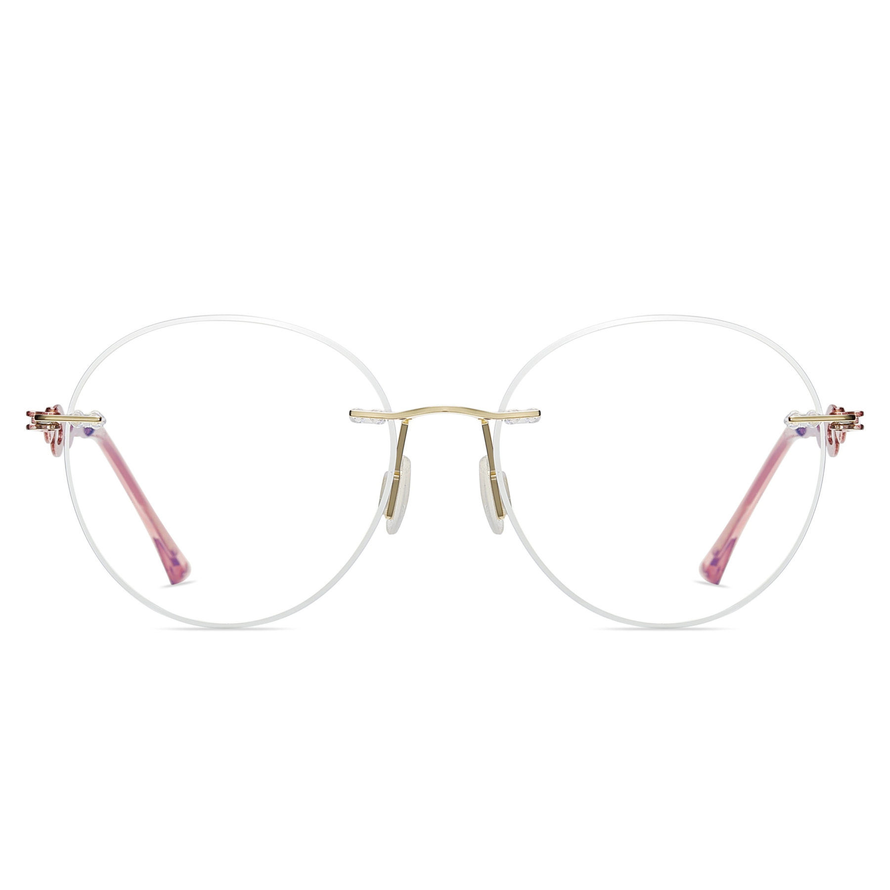 Alicia-Women's rimless magnetic polarizing glasses are available with prescription lenses-7209