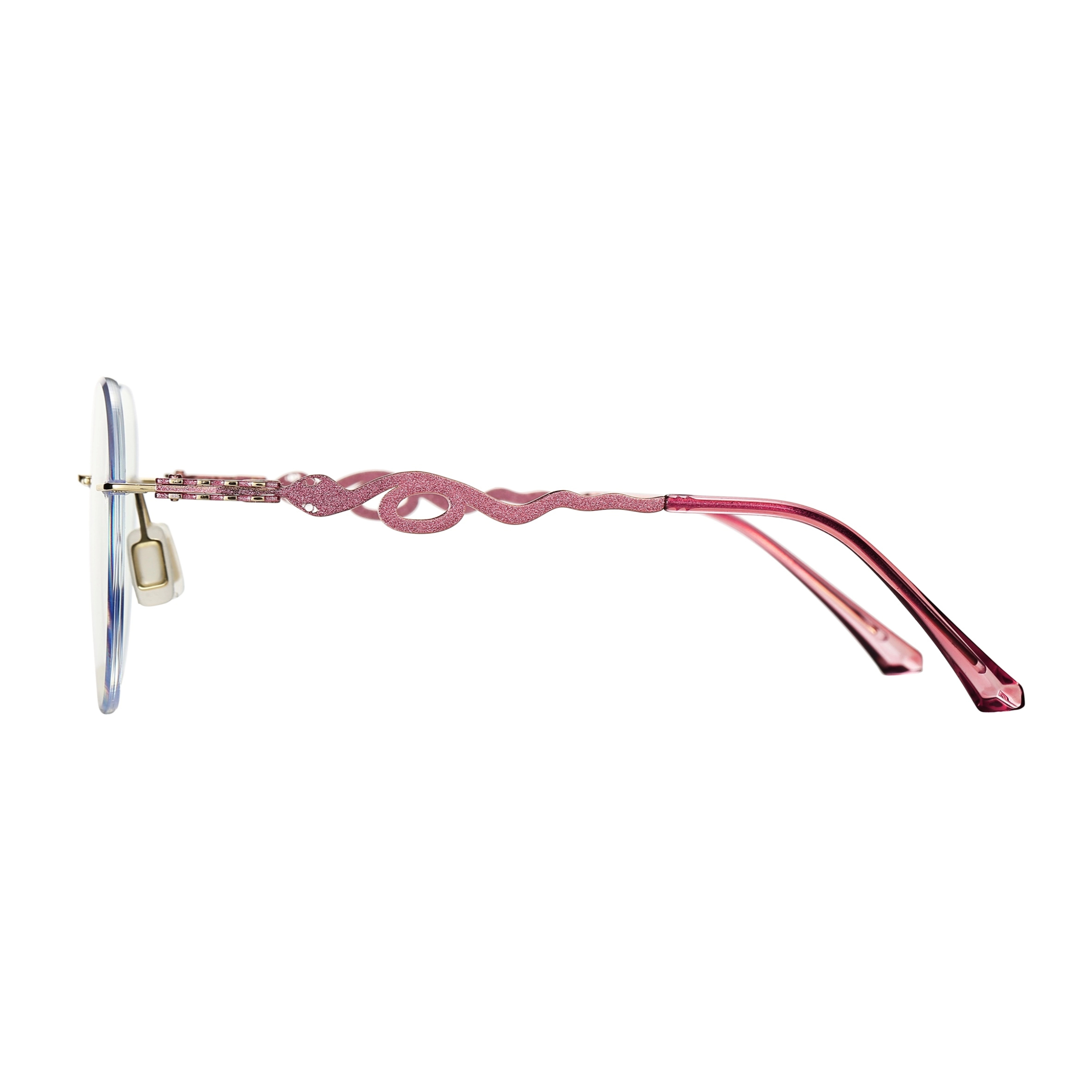 Alicia-Women's rimless magnetic polarizing glasses are available with prescription lenses-7209
