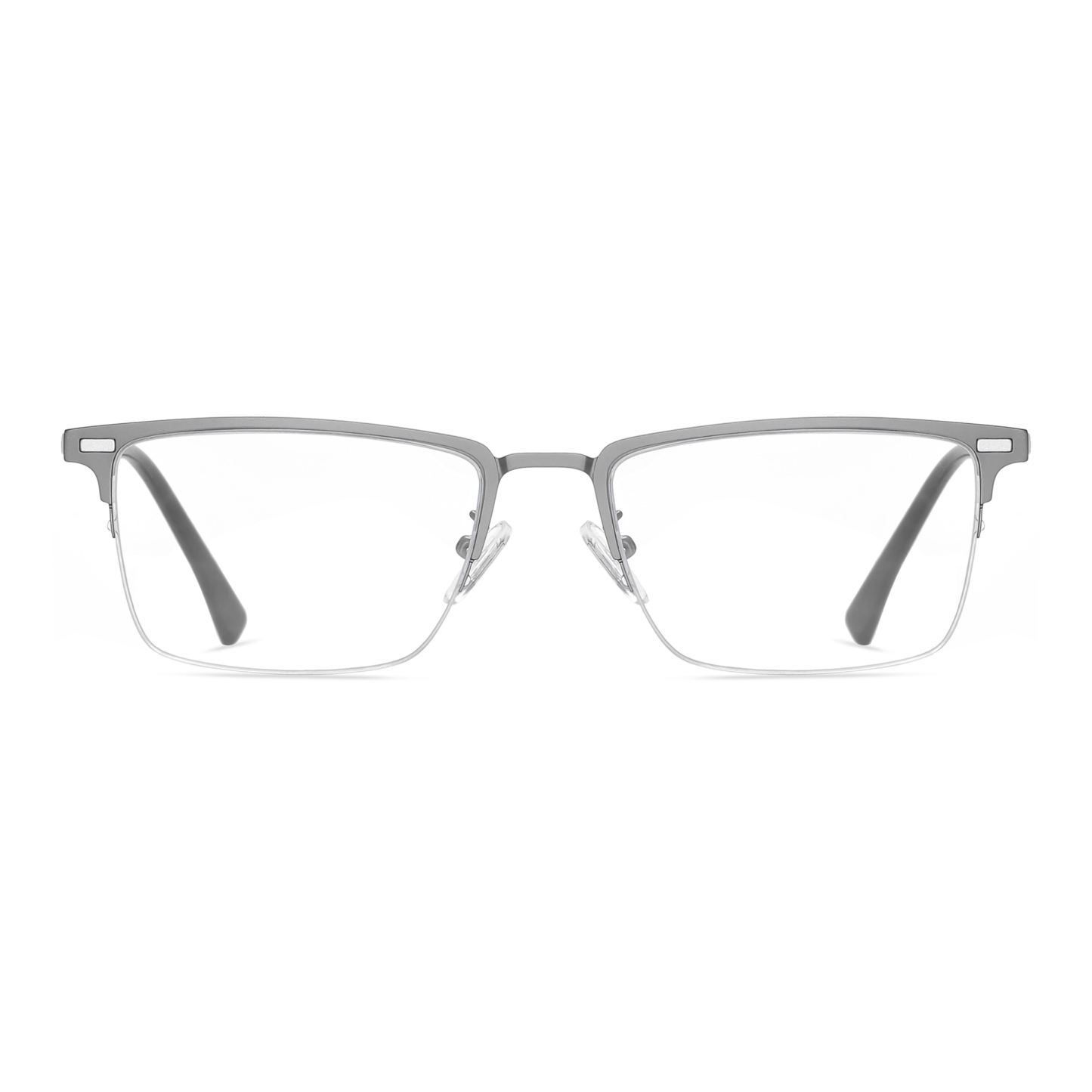 Ace-Rectangle semi-rimless polarized magnetic prescription glasses include night vision lenses-Glasses Magic