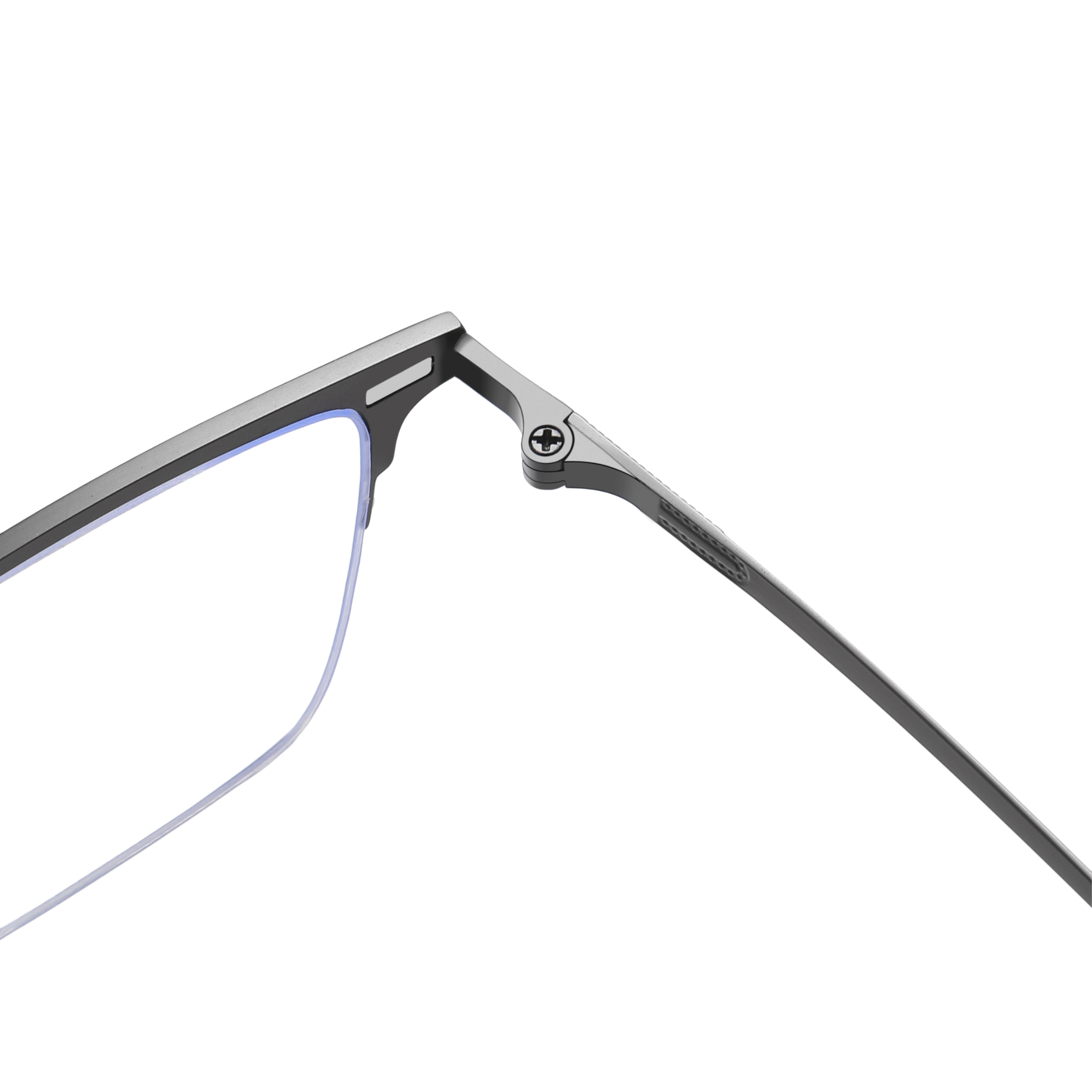 Ace-Rectangle semi-rimless polarized magnetic prescription glasses include night vision lenses-Glasses Magic