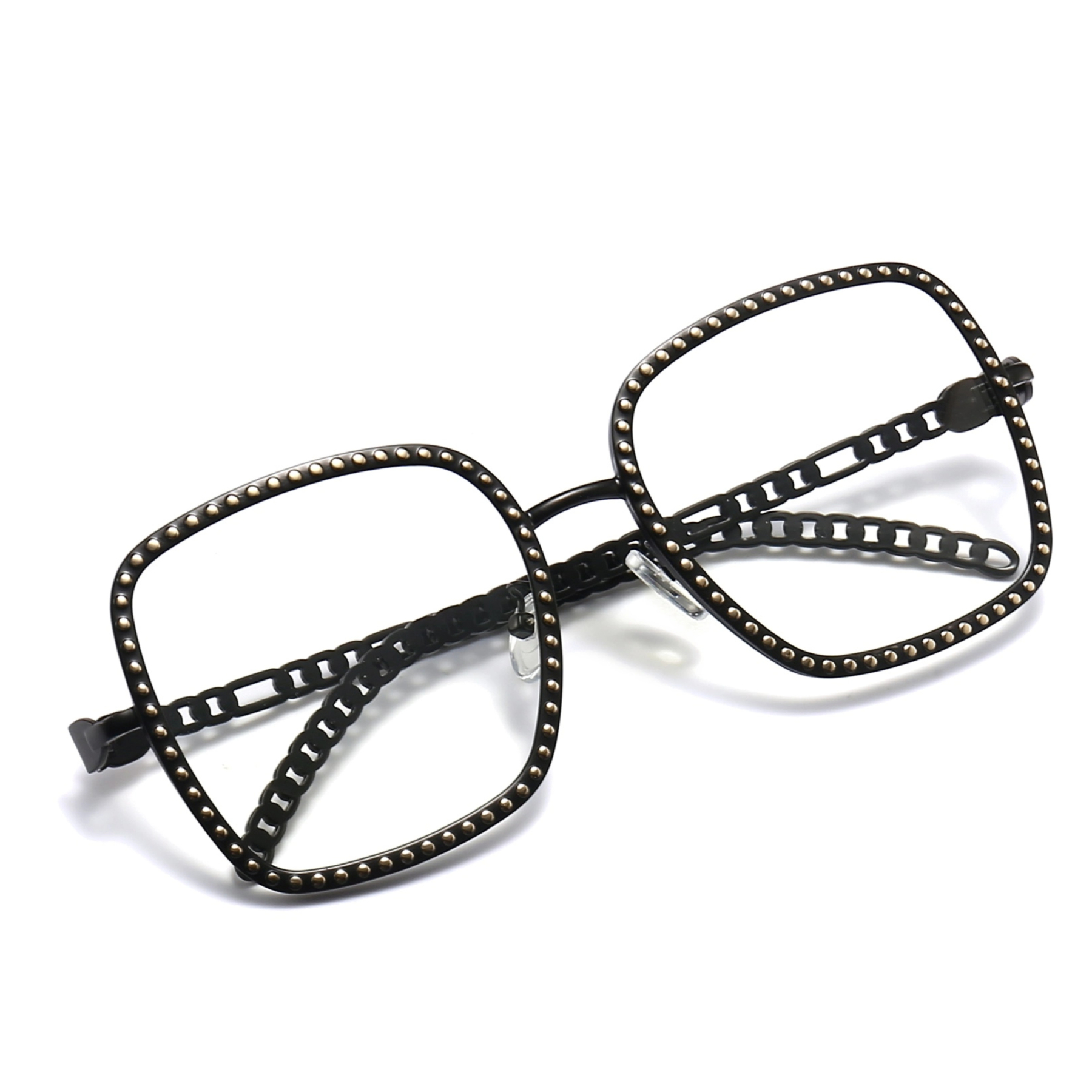 Anna-Women's square plain glasses are available with prescription optical lenses-2951