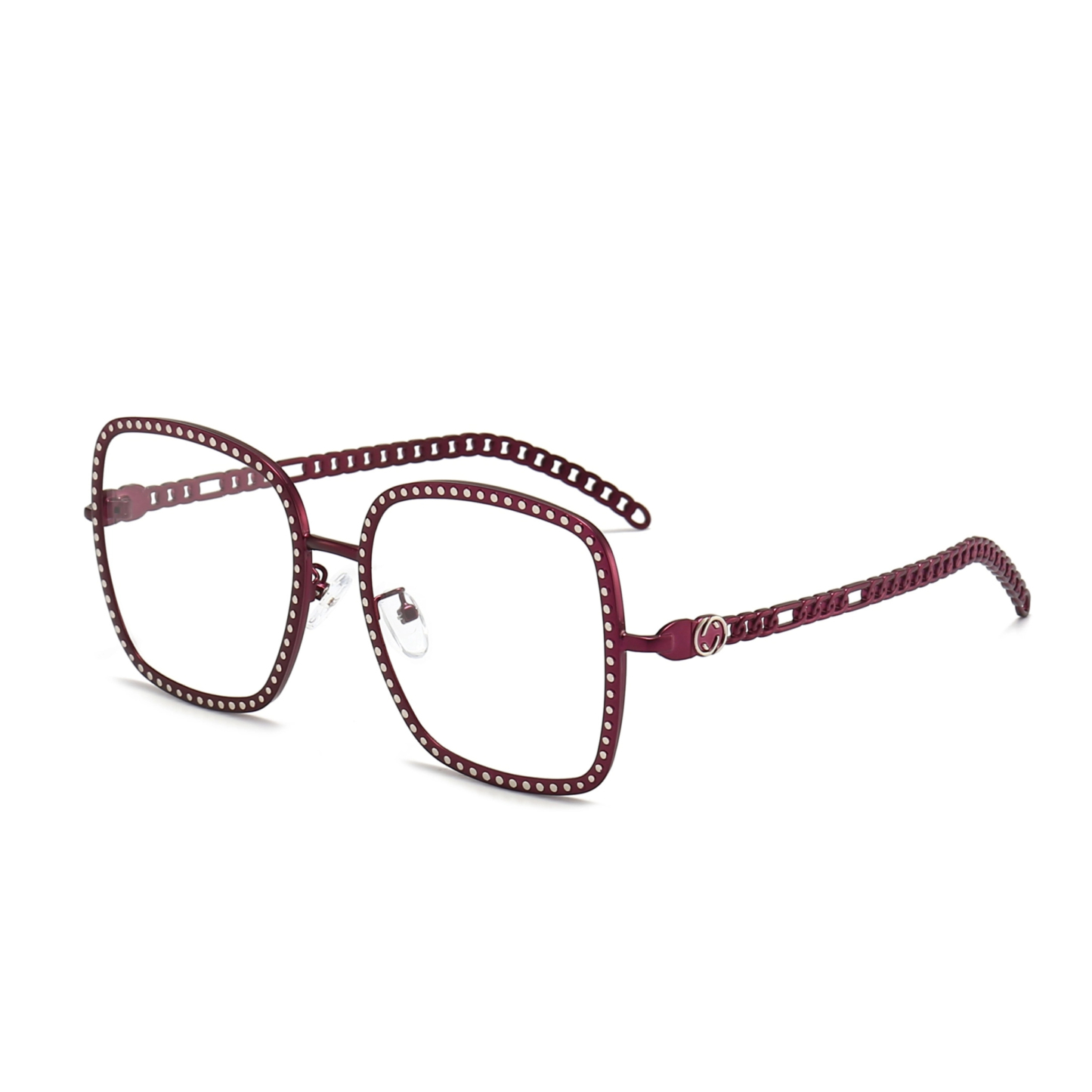 Anna-Women's square plain glasses are available with prescription optical lenses-2951