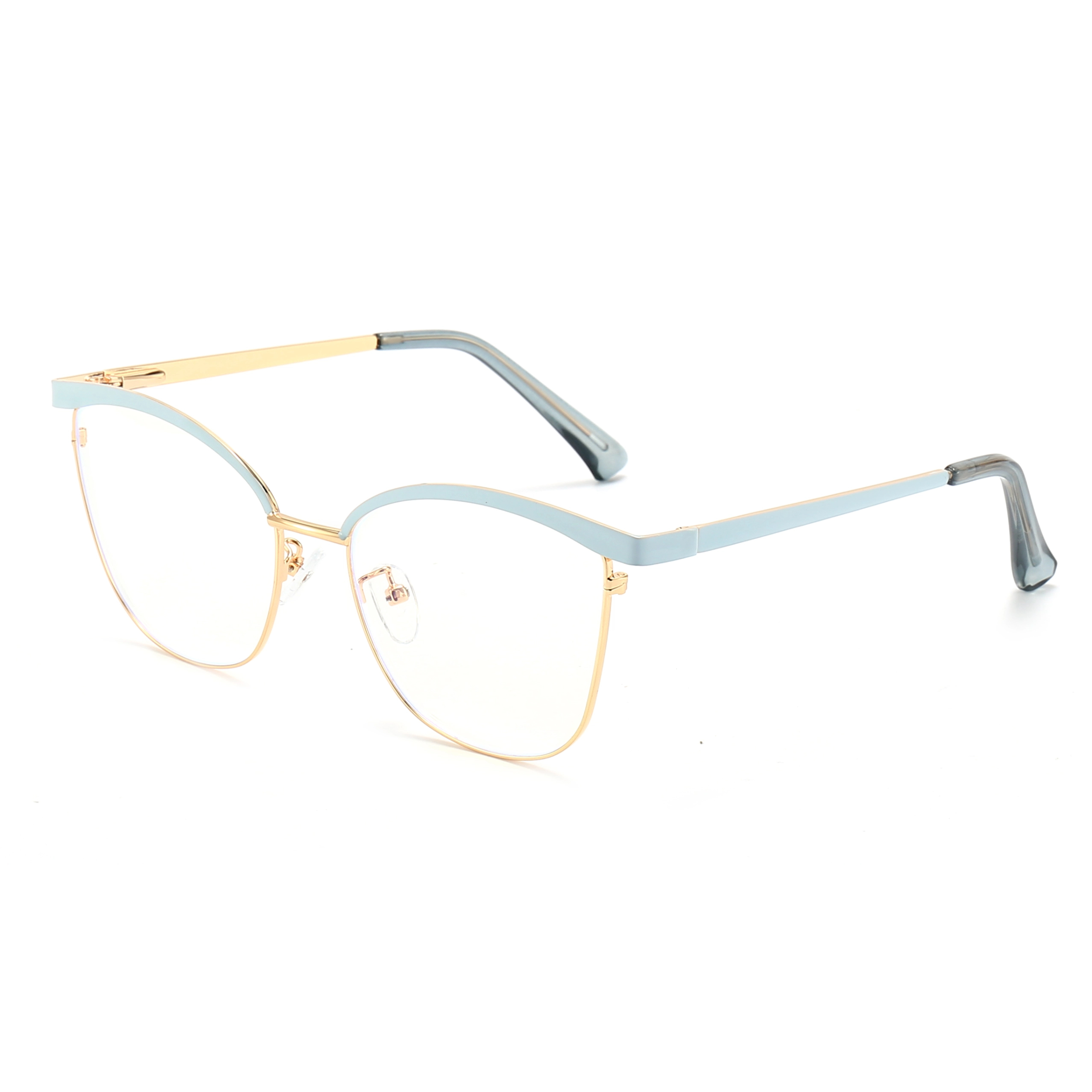Agnes-Prescription cat-eye metallic optical glasses for women-9716