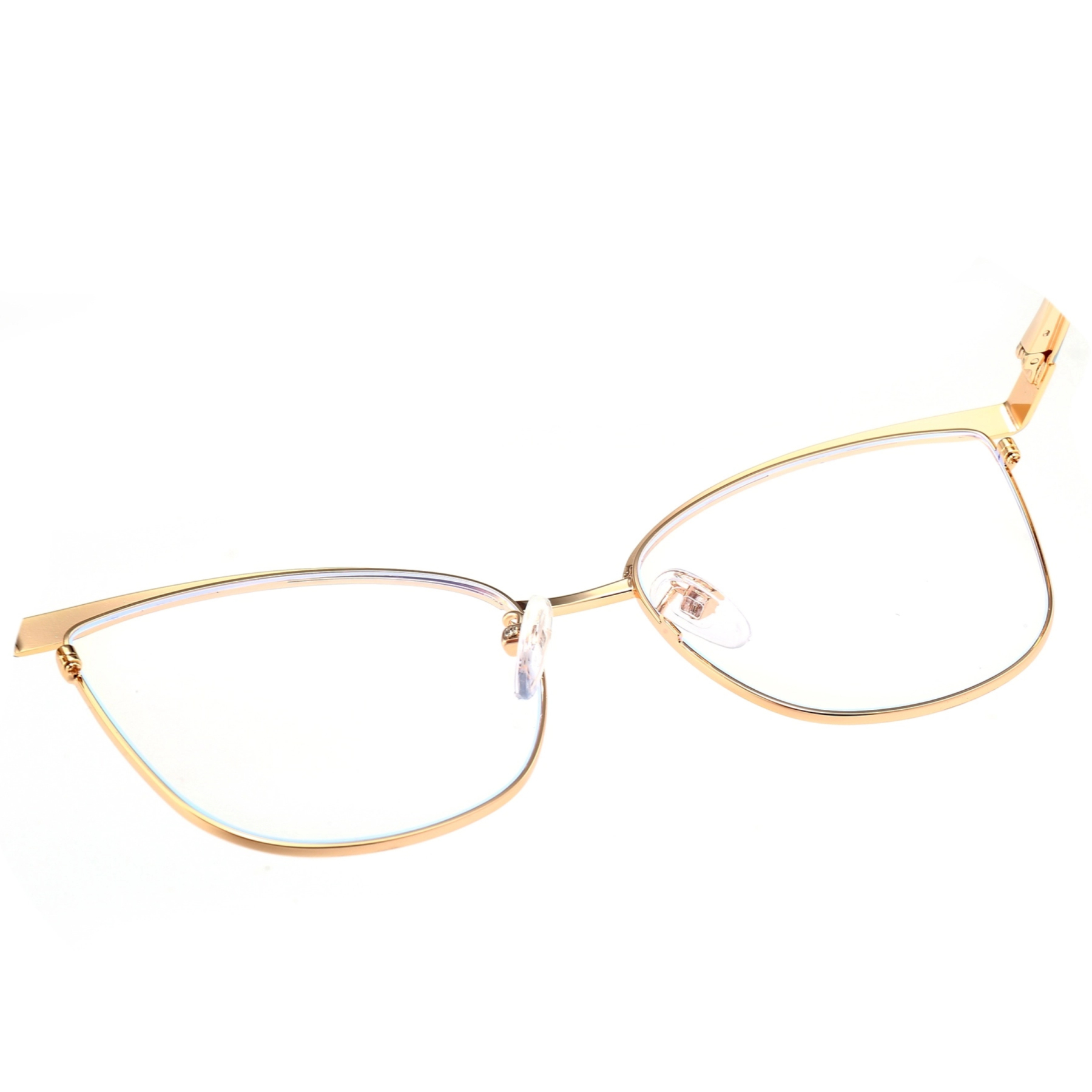 Agnes-Prescription cat-eye metallic optical glasses for women-9716