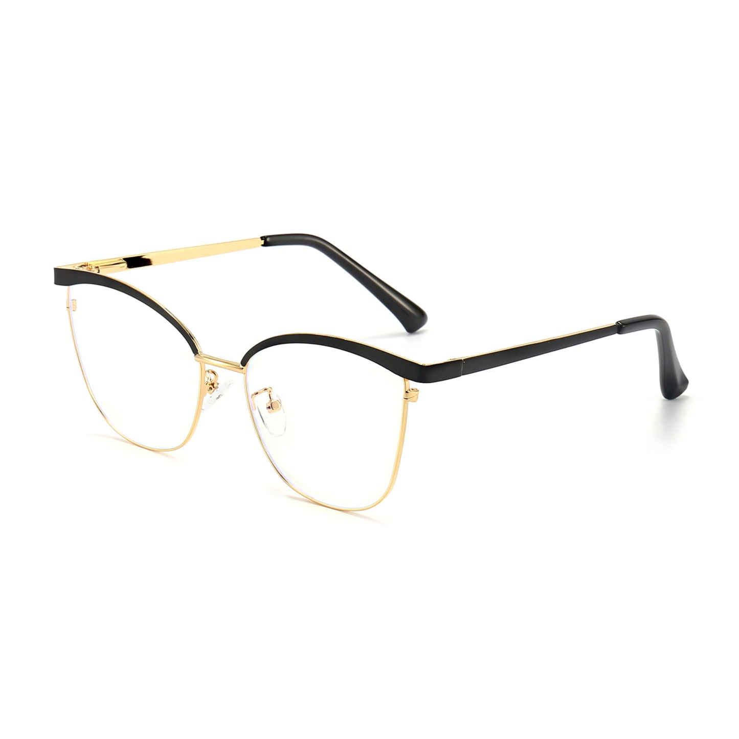Agnes-Prescription cat-eye metallic optical glasses for women-9716