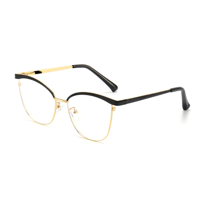 Agnes-Prescription cat-eye metallic optical glasses for women-9716