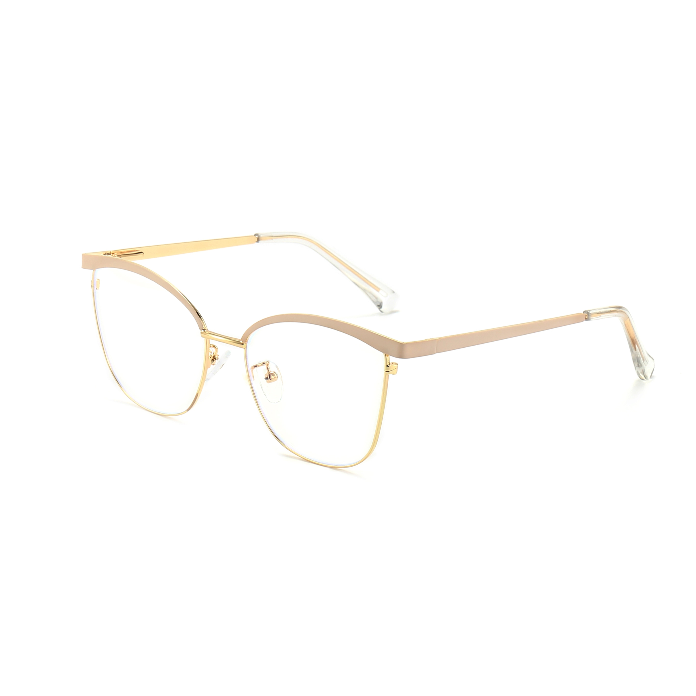 Agnes-Prescription cat-eye metallic optical glasses for women-9716