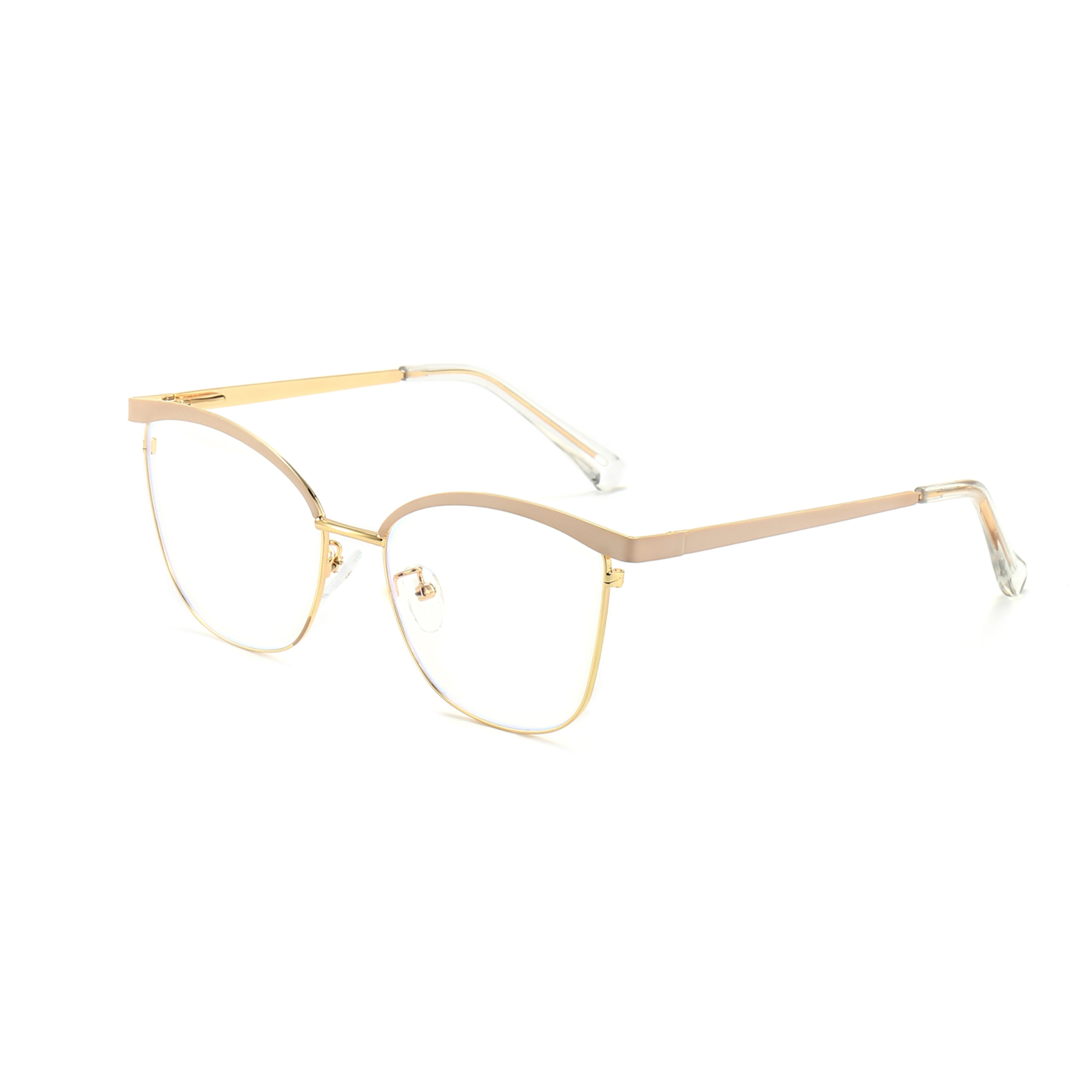 Agnes-Prescription cat-eye metallic optical glasses for women-9716