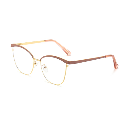 Agnes-Prescription cat-eye metallic optical glasses for women-9716