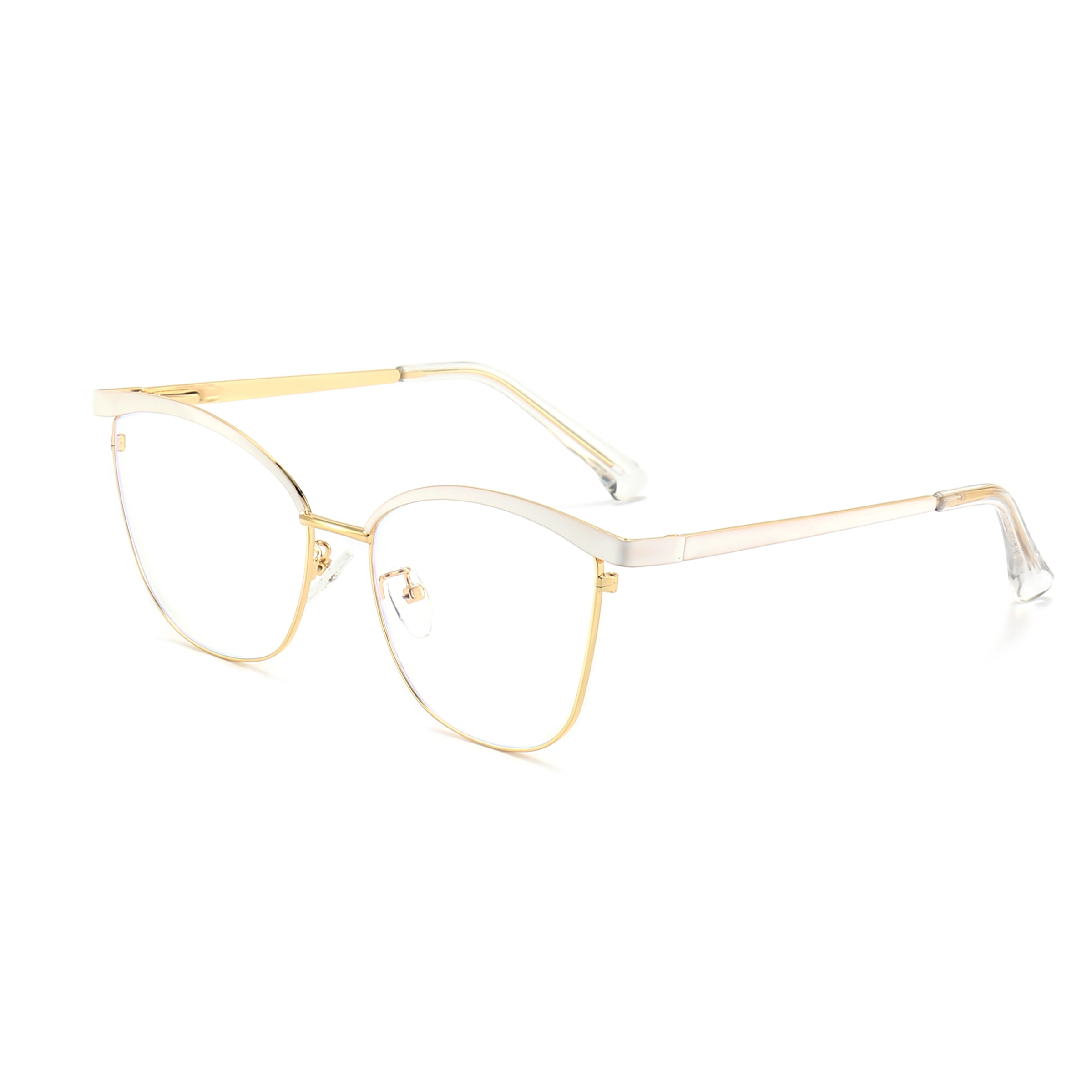 Agnes-Prescription cat-eye metallic optical glasses for women-9716