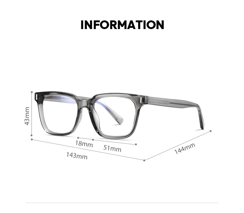 Goddard-Square fullrim prescription glasses