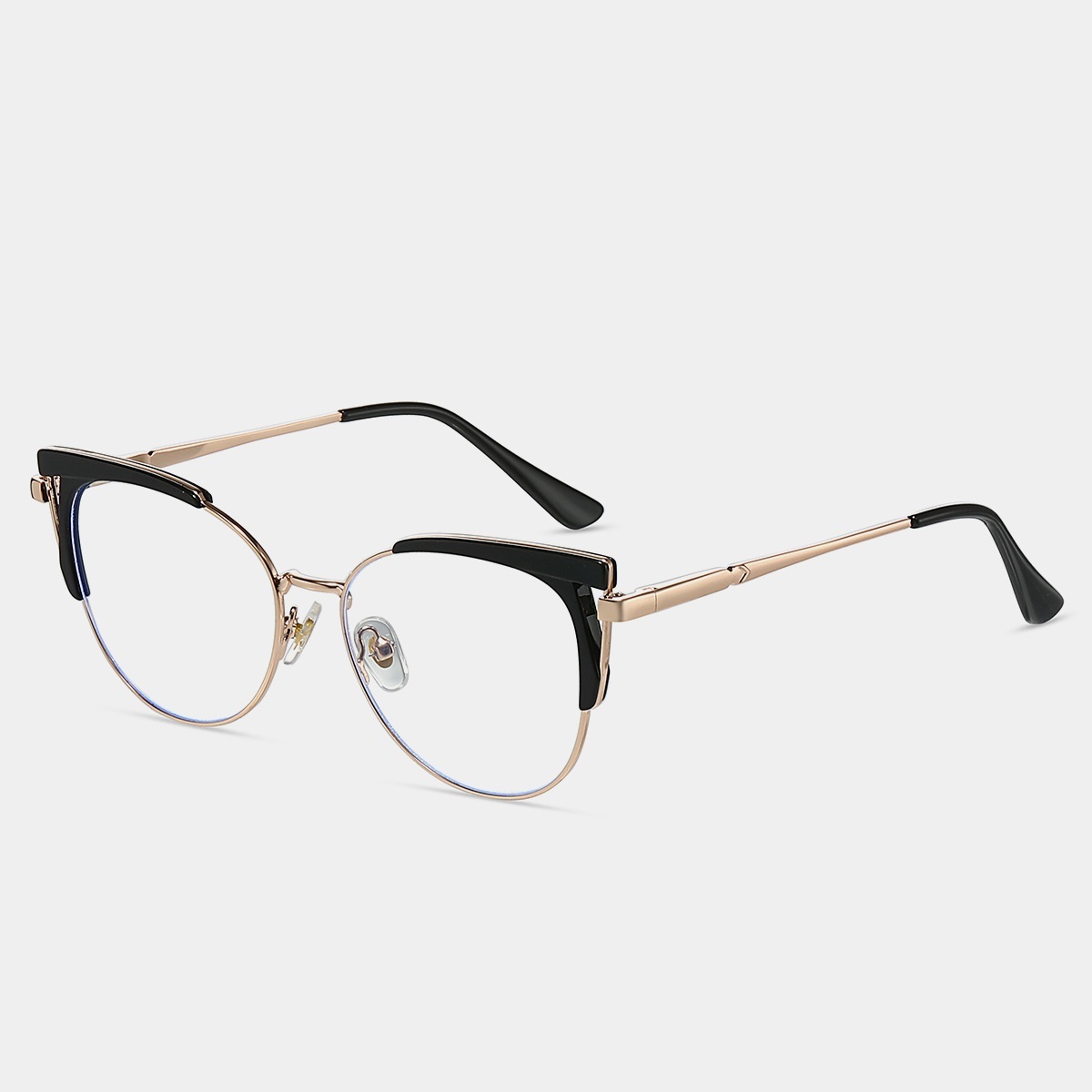 Carmen-Plain lens glasses are available with prescription optical lens