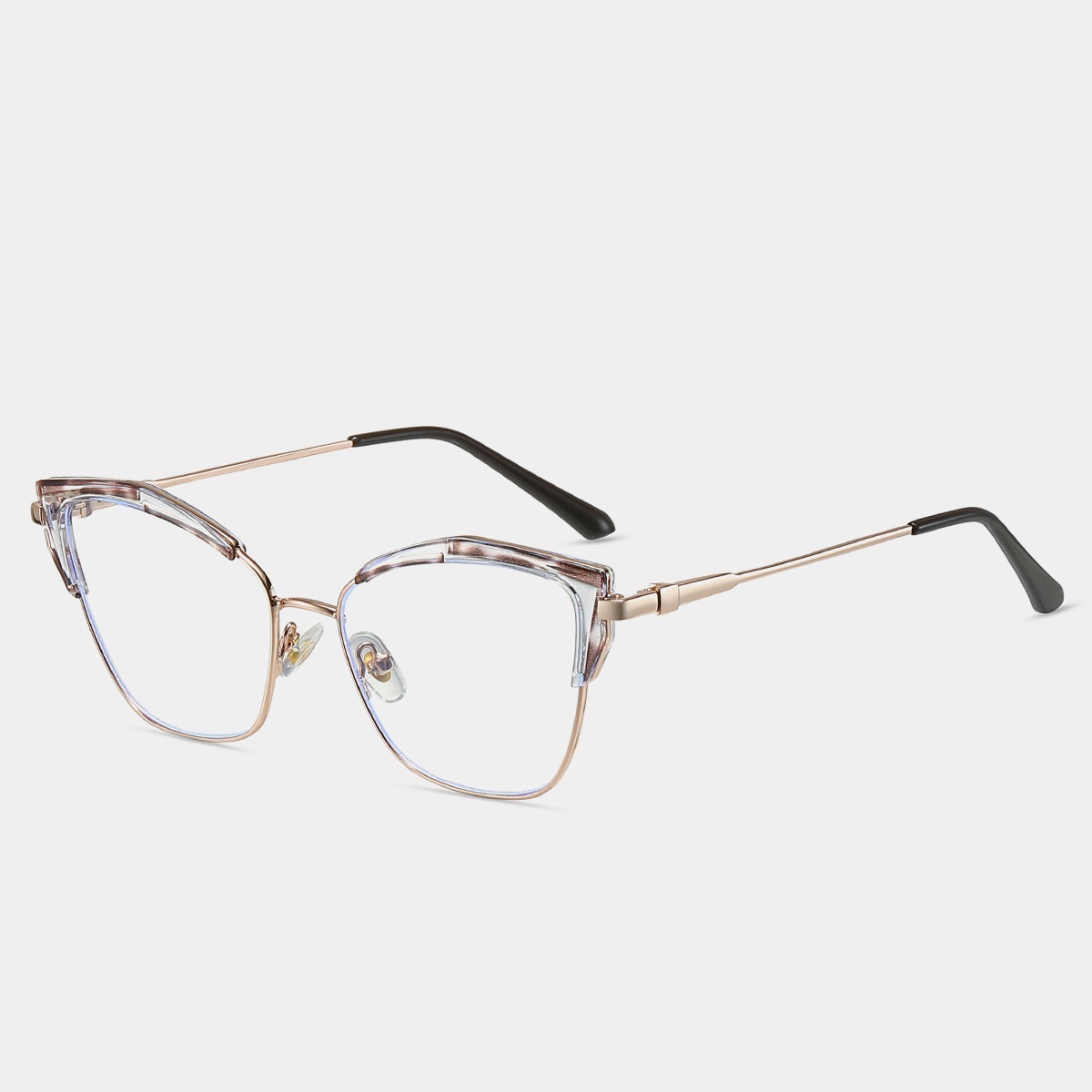 Catherine-Plain lens glasses are available with prescription optical lenses