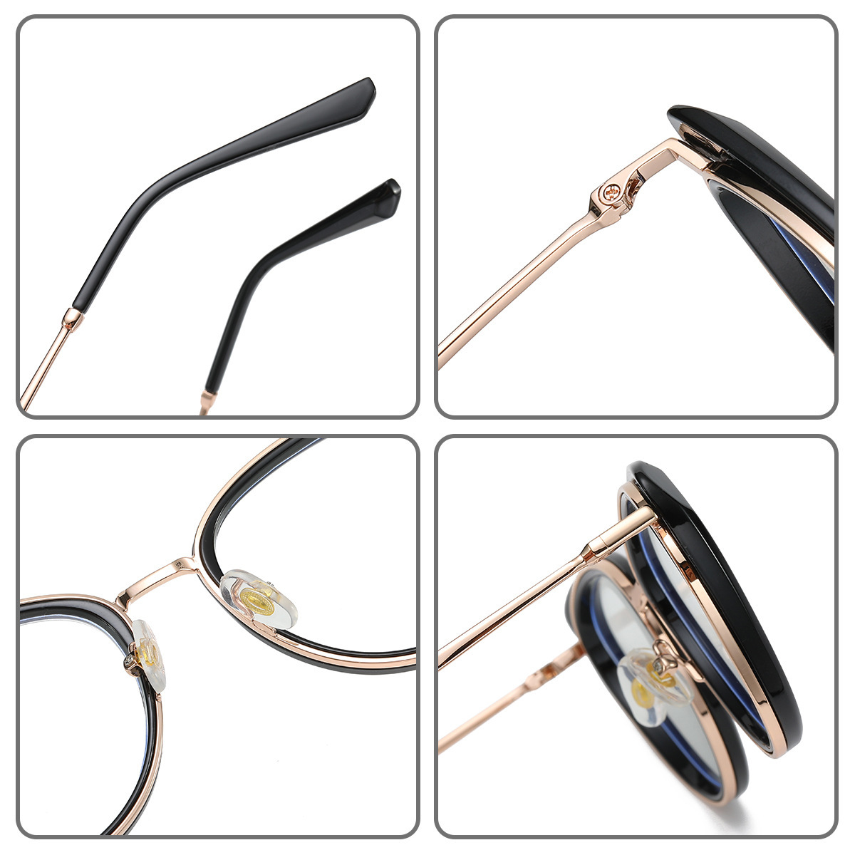 Bonnie-Plain lens glasses are available with prescription optical lenses