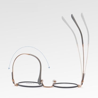 Tom-Round pure titanium frame-F31102