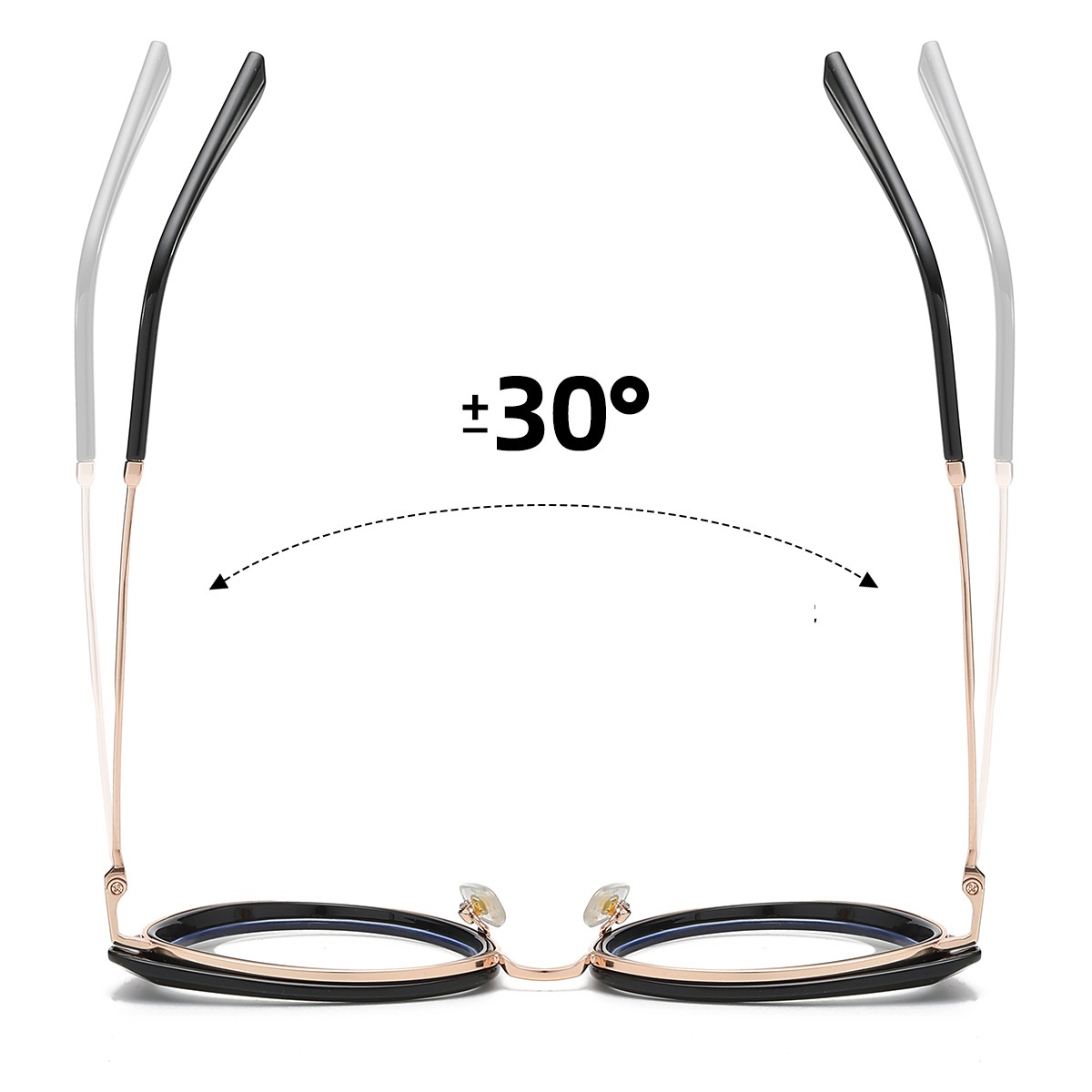 Bonnie-Plain lens glasses are available with prescription optical lenses