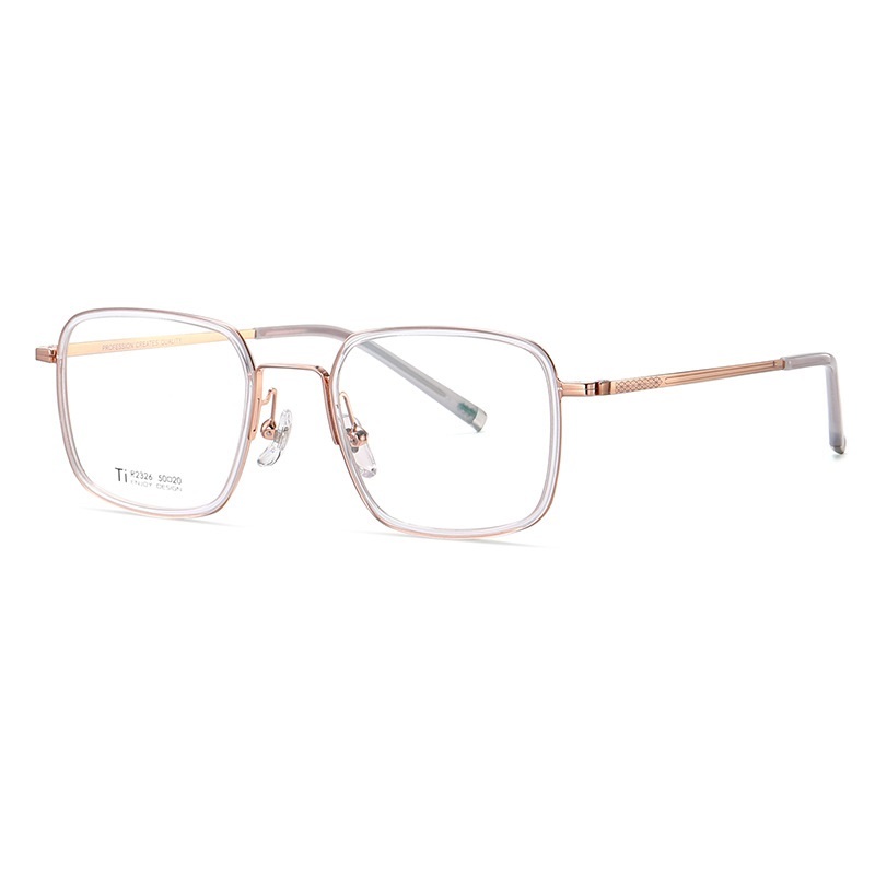 Clarence-Plain lens glasses are available with prescription optical le