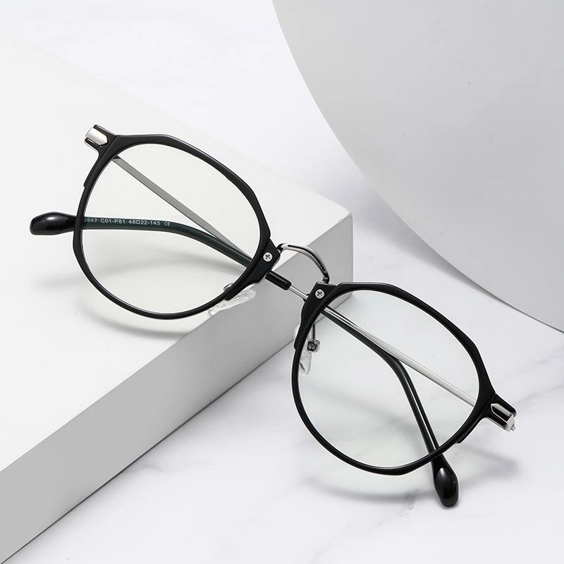 Emily-Plain lens glasses are available with prescription optical lenses