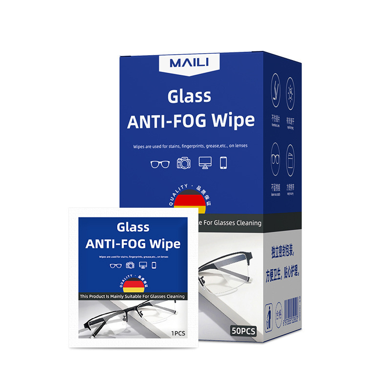 Anti-fogging and Cleaning Wipes for Glasses (Pack of one pieces)
