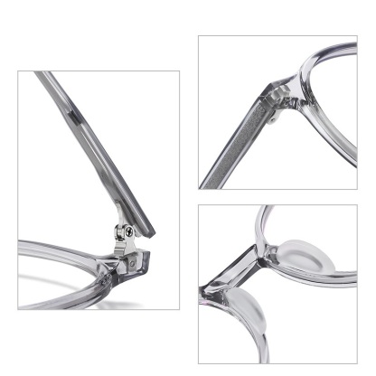 Habiba-Plain lens glasses are available with prescription optical lenses