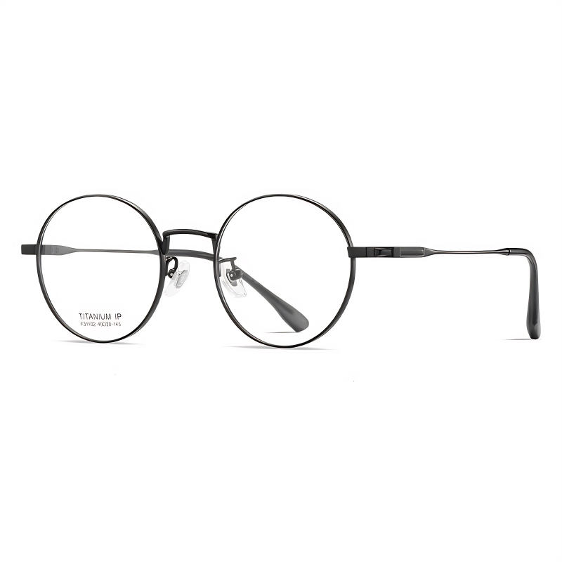 Tom-Round pure titanium frame-F31102