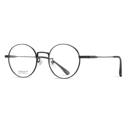 Tom-Round pure titanium frame-F31102