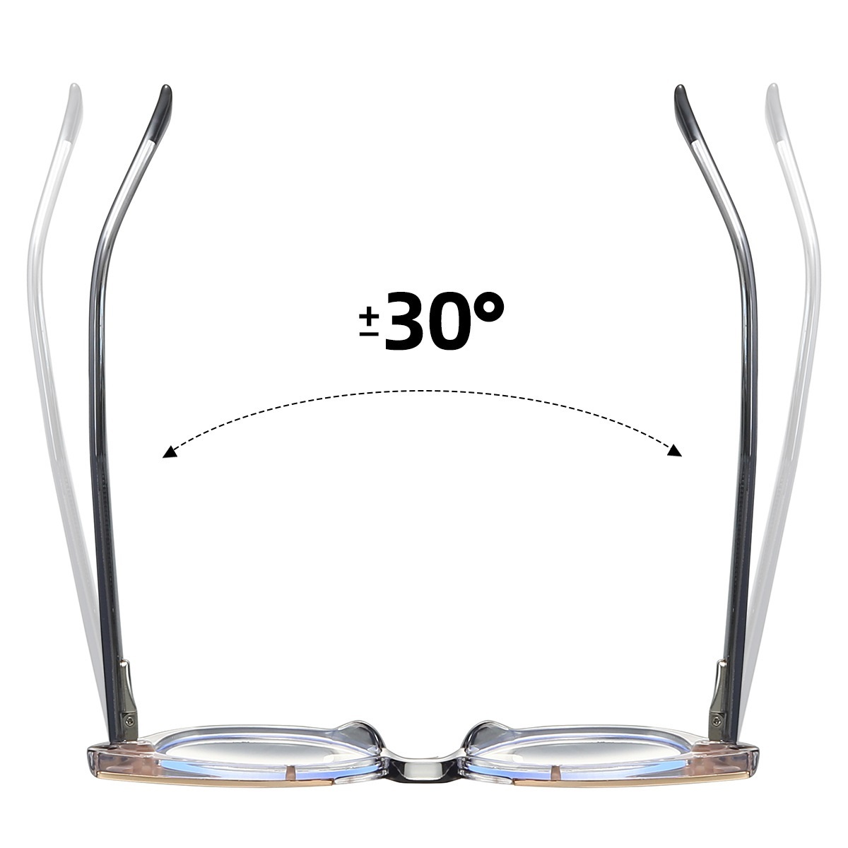 Bertha-Plain lens glasses are available with prescription optical lenses