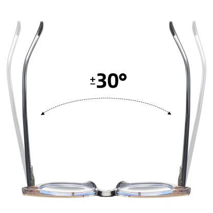 Bertha-Plain lens glasses are available with prescription optical lenses
