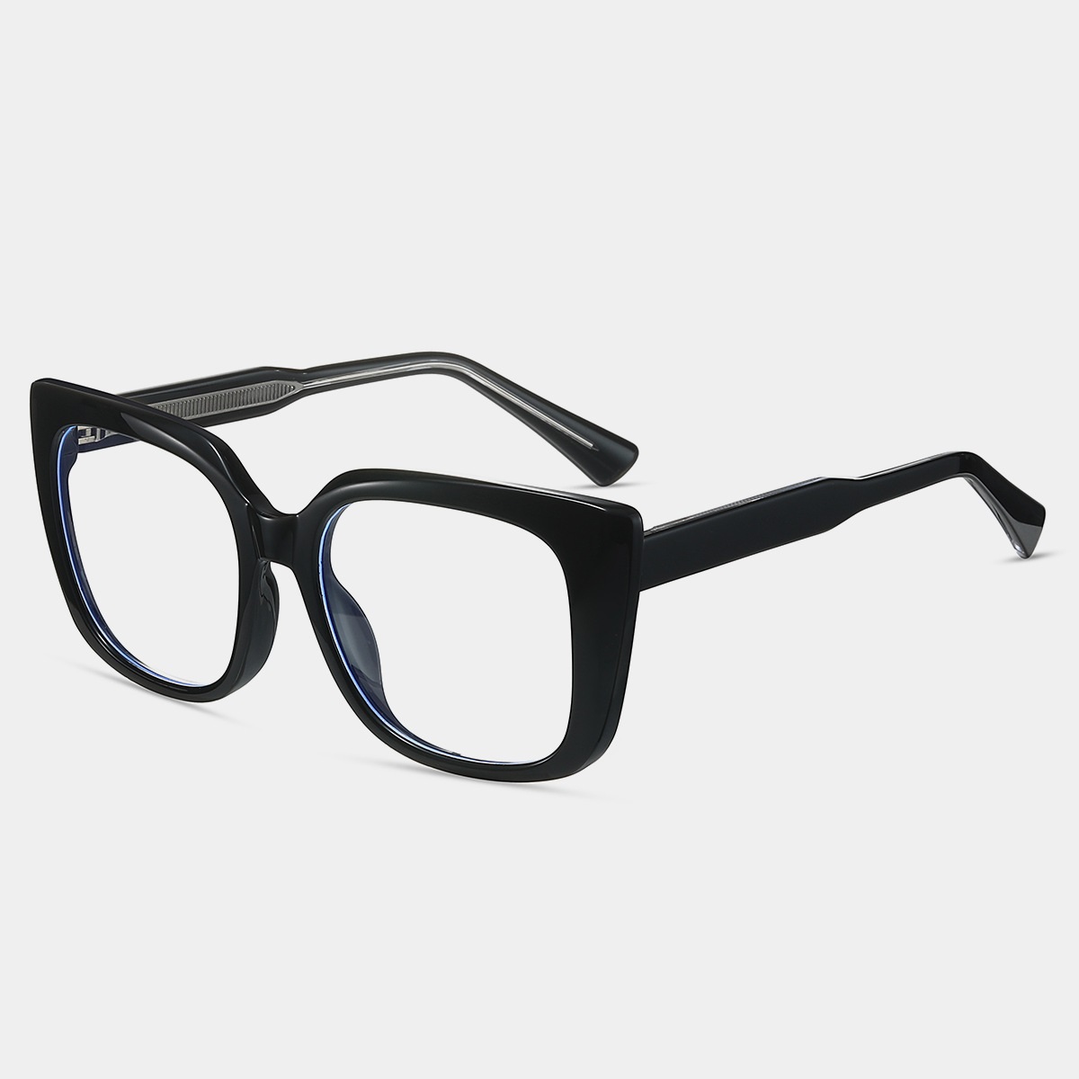 Camille-Plain lens glasses are available with prescription optical lenses