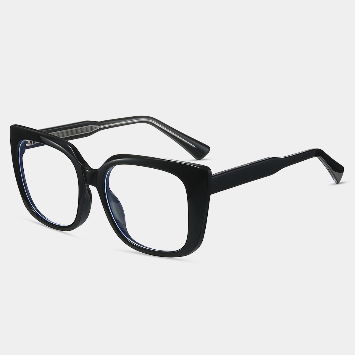 Camille-Plain lens glasses are available with prescription optical lenses