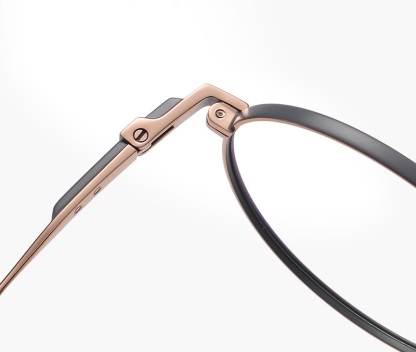 Tom-Round pure titanium frame-F31102