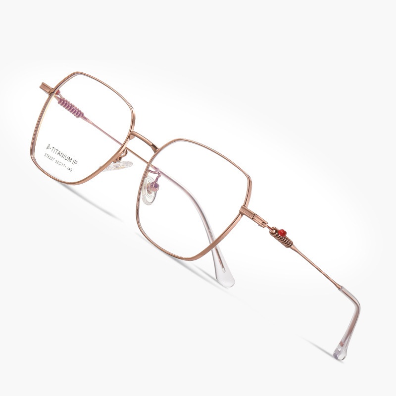 Cherise-Plain lens glasses are available with prescription optical lenses