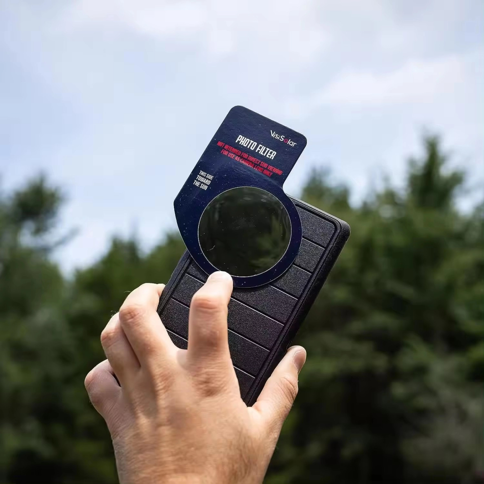 Ppoo-Mobile phone style solar eclipse viewing mirror-MP01
