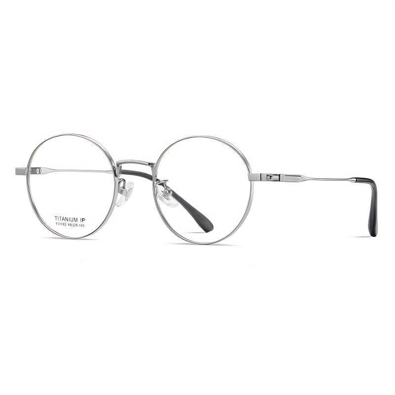 Tom-Round pure titanium frame-F31102