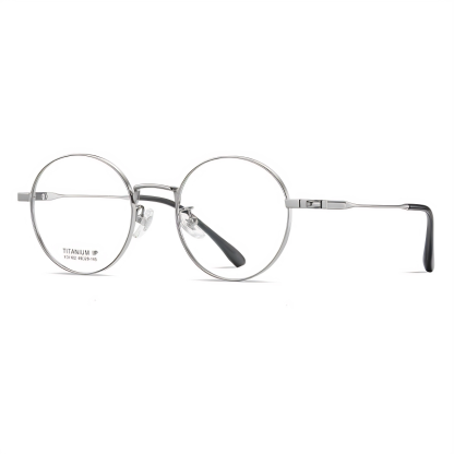 Tom-Round pure titanium frame-F31102