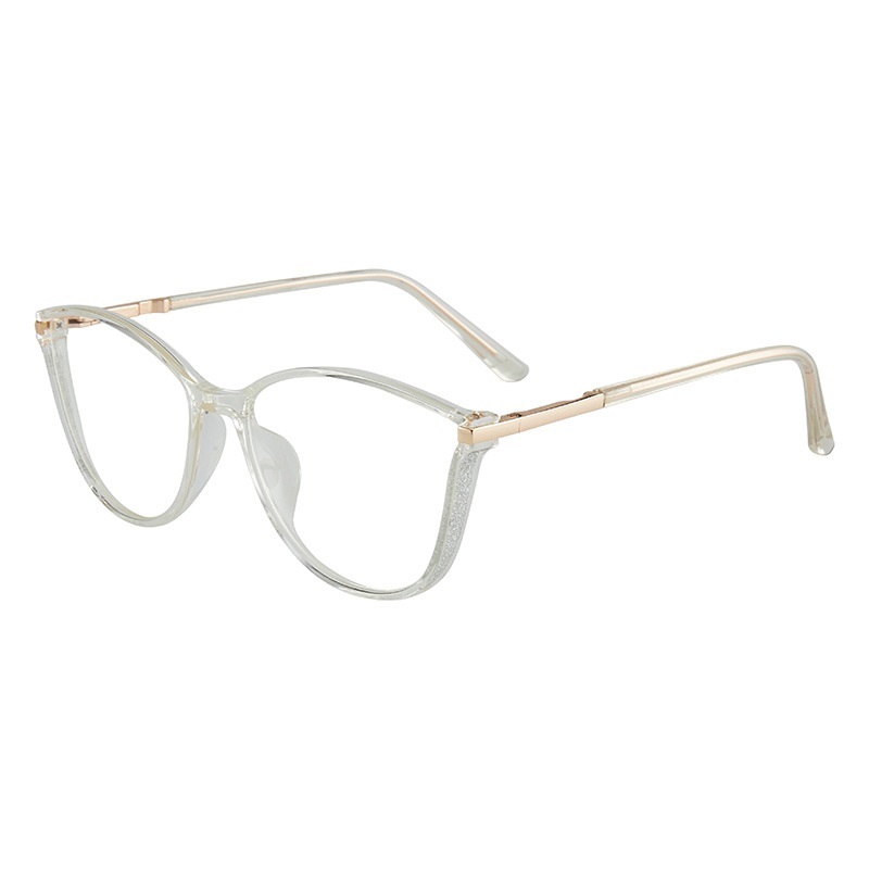 Brenda-Plain lens glasses are available with prescription optical lenses
