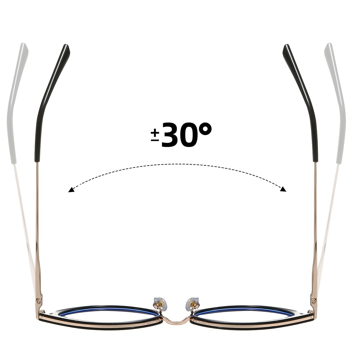 Bunny-Plain lens glasses are available with prescription optical lenses