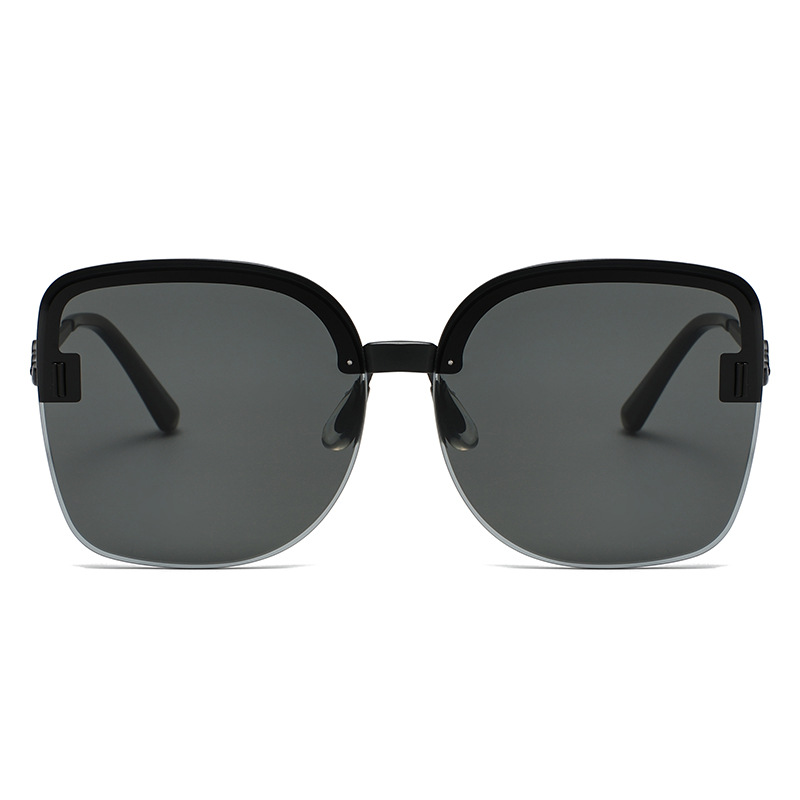 Isis-Square semi-rimless polarized sunglasses for women