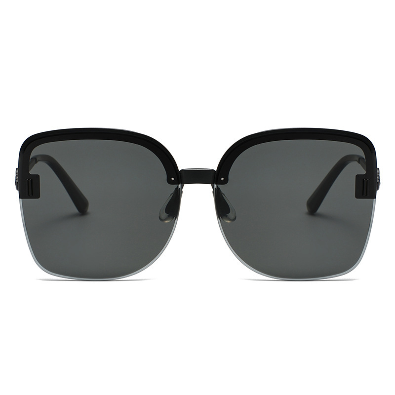 Isis-Square semi-rimless polarized sunglasses for women