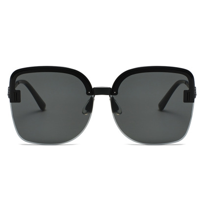 Isis-Square semi-rimless polarized sunglasses for women