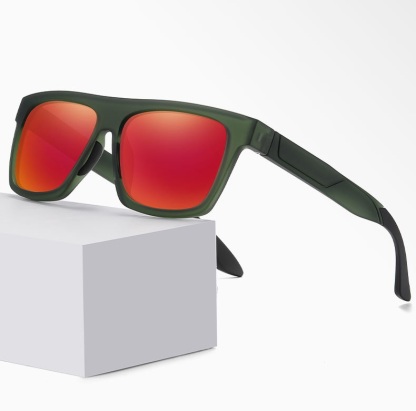 Ken-Outdoor square fullrim polarized prescription sunglasses