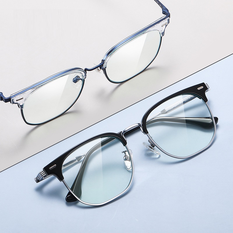 Darren-Plain lens glasses are available with prescription optical lenses