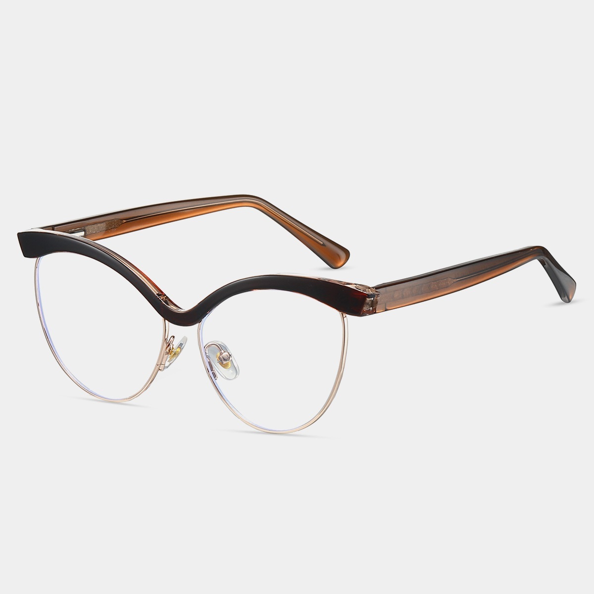Canace-Plain lens glasses are available with prescription optical lenses