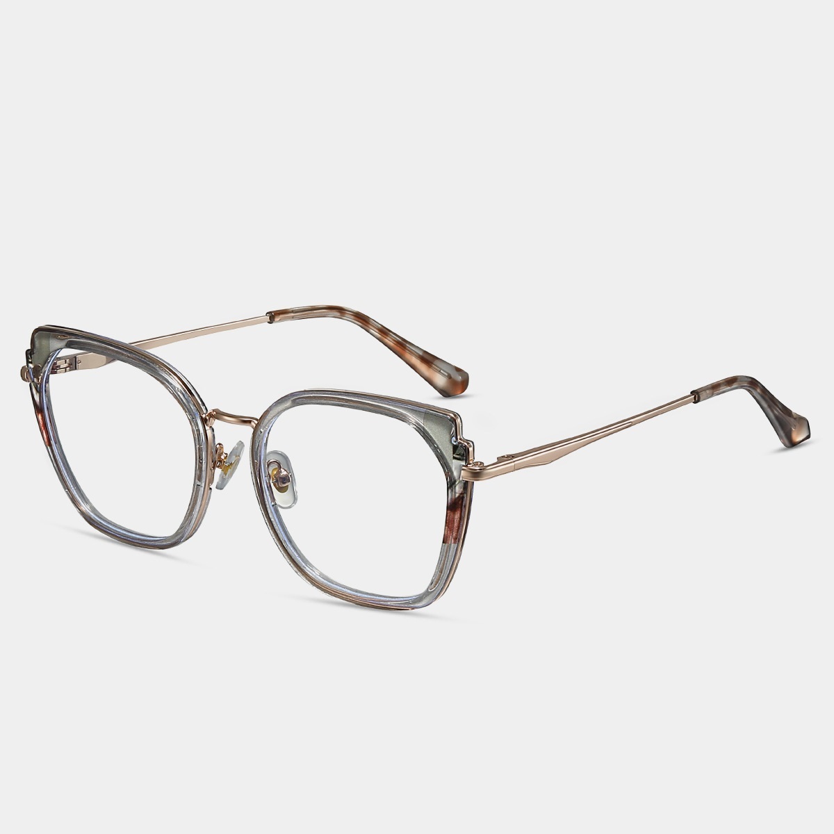 Caitin-Plain lens glasses are available with prescription optical lenses